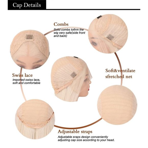 Copper Orange Curly Lace Wig - Picture 3 of 5